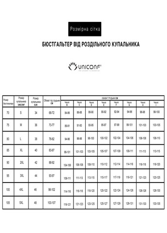 Комбінований літній купальник жін. роздільний// printed, lb (80/b) Uniconf CB268