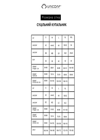 Комбінований літній купальник суцільний жіночий Uniconf CBI297