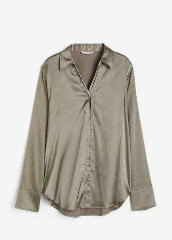Хакі блузка H&M