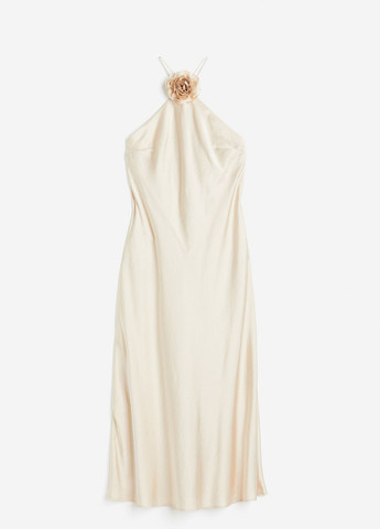 Молочна коктейльна сукня H&M однотонна