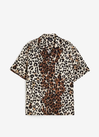 Бежевая кэжуал рубашка H&M
