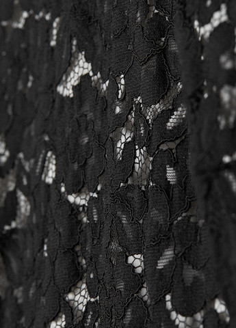 Чёрная блуза с кружевом H&M