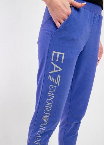 Фиолетовые спортивные летние брюки EA7