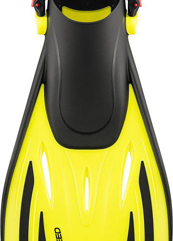 Ласты WOMBAT 530-18-1 черные, желтые unisex Aqua Speed (259447259)