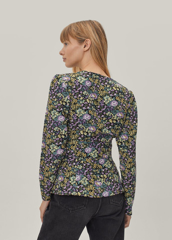 Комбинированная летняя блуза в цветочный принт Nasty Gal