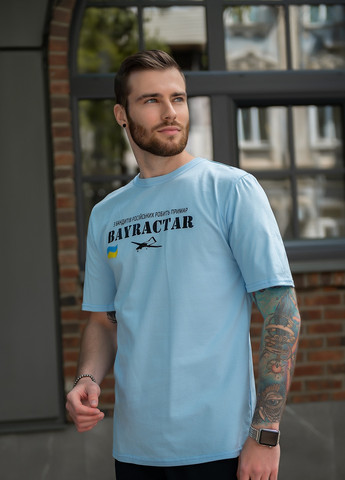 Хаки (оливковая) футболка их хлопкового трикотажа с патриотической символикой Tailer