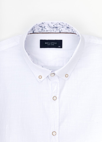 Белая повседневный рубашка однотонная MCL