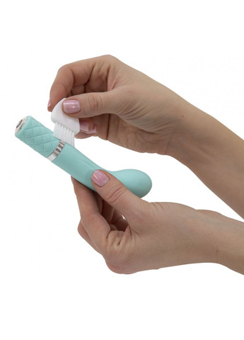 Роскошный вибратор - Racy Teal с кристаллом Сваровски для точки G, подарочная упаковка Pillow Talk (259450201)