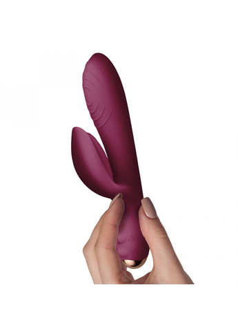 Вибратор-кролик Rocks Off Every Girl Burgundy, два мотора, разноцветная LED-подсветка, мощный Rocks-Off (259450160)