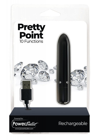Віброкуля - Pretty Point Rechargeable Black PowerBullet (259450188)