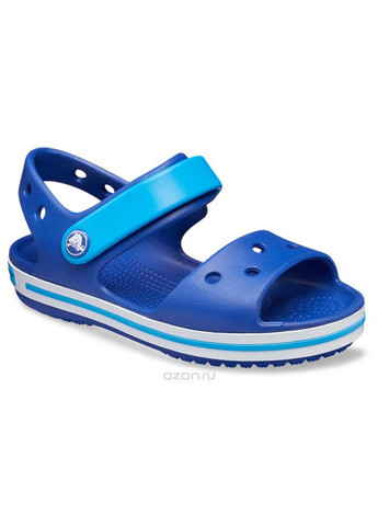 Синие спортивные крокс сандалии Crocs