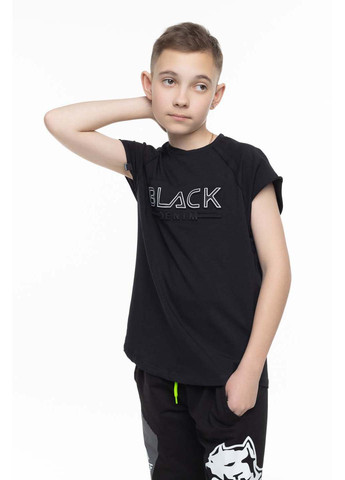 Чорна демісезонна футболка X-Show Kids