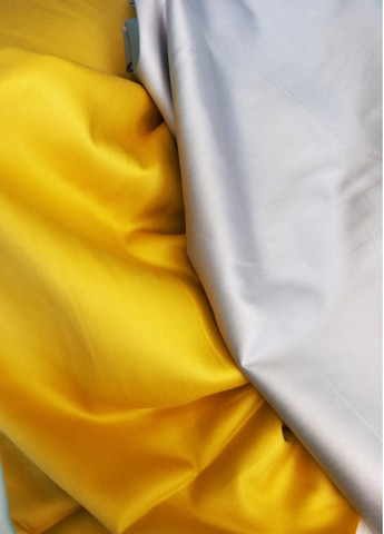 Постельное белье ДУЭТ GOLDEN/PLATINUM Сатин однотон Полуторный 550561-1 MERISET (259502009)