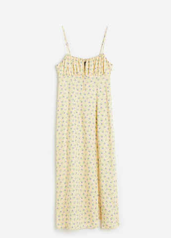 Жовтий кежуал сукня H&M з квітковим принтом