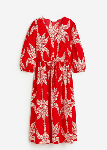Червона кежуал сукня H&M з малюнком