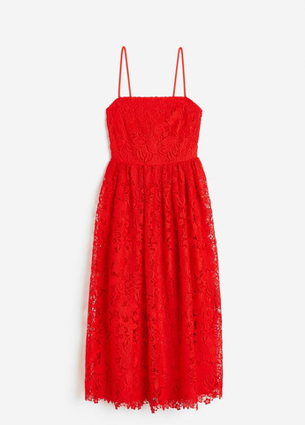 Червона вечірня сукня H&M однотонна