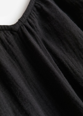 Черное кэжуал платье H&M однотонное