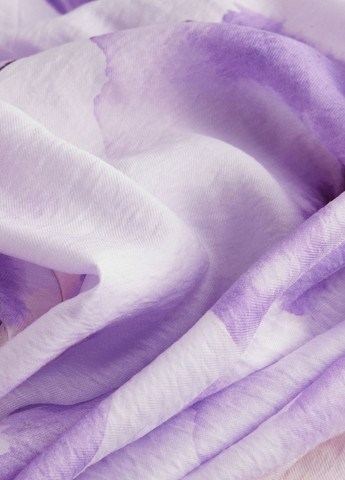 Светло-фиолетовое кэжуал платье H&M с цветочным принтом