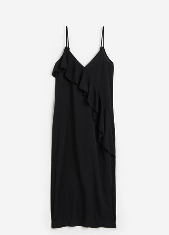 Чорна кежуал сукня H&M однотонна