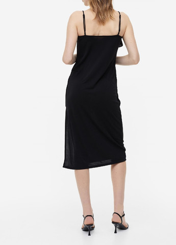 Чорна кежуал сукня H&M однотонна