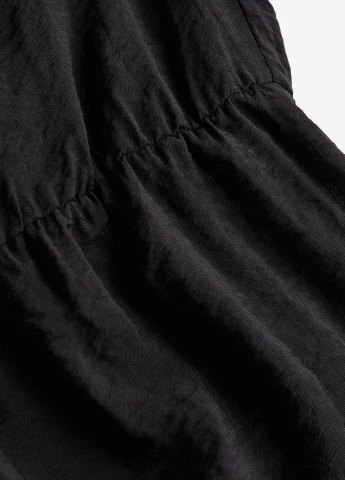 Чорна кежуал сукня H&M однотонна