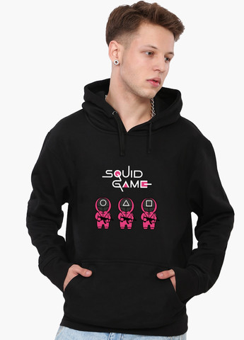 Худи мужской Игра в кальмара (Squid Game) (9225-3376) Черный MobiPrint (259519788)