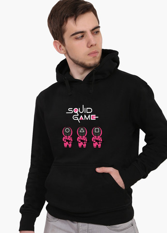 Худи мужской Игра в кальмара (Squid Game) (9225-3376) Черный MobiPrint (259519788)