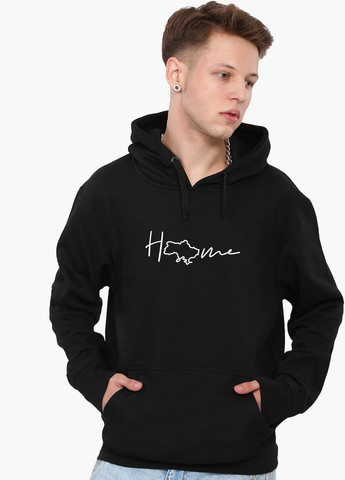 Худі чоловічий Дім (9225-3793) Чорний MobiPrint (259519918)