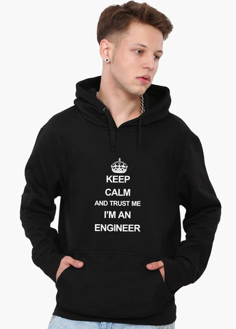 Худі чоловічий Keep Calm (9225-2008) Чорний MobiPrint (259519936)