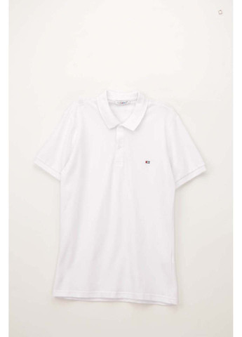 Белая футболка-поло для мужчин CLUB JU