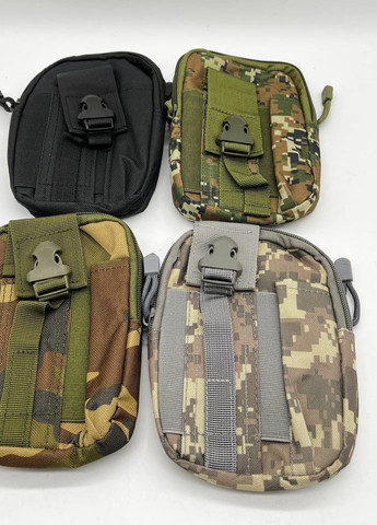 Подсумок органайзер военный MOLLE зеленый пиксель No Brand (259506188)