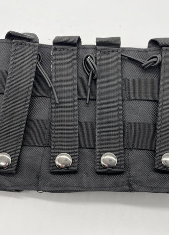 Подсумок черный MOLLE под магазины на плитоноску жилет тактический No Brand (259506197)