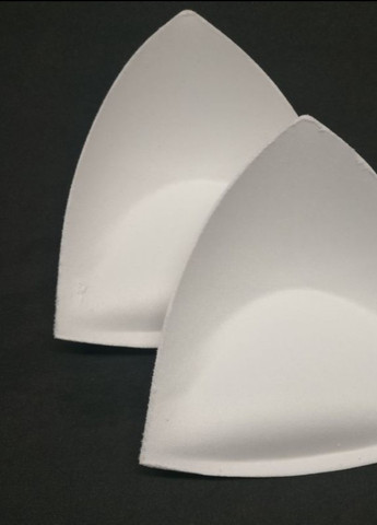 Треугольные чашки-вкладыши для купальников и топов ДВОЙНЫЙ ПУШ АП 2D белые Po Fanu (259519408)