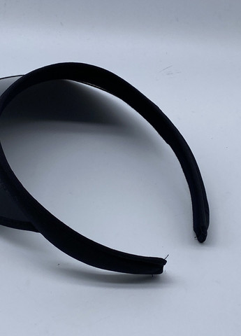 Жіночий пластиковий прозорий козирок чорний No Brand (259521252)