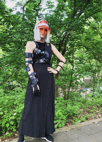 Женский пластиковый прозрачный козырёк лого брендированный фиолетовый No Brand (259521264)