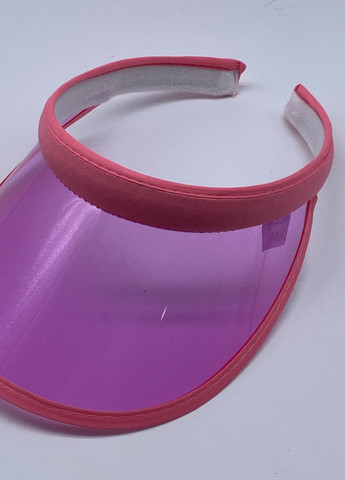Женский пластиковый прозрачный козырёк розовый No Brand (259521258)