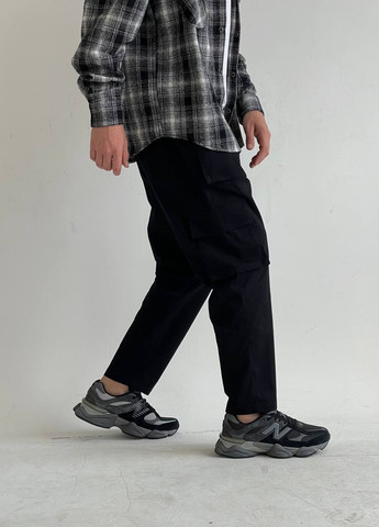 Черные кэжуал демисезонные карго брюки GRUF