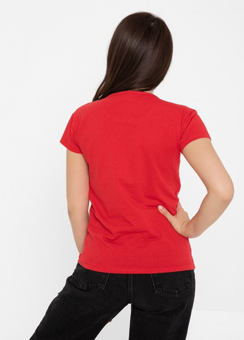 Красная трикотажная футболка с кошачьим принтом Magnet - (259526059)