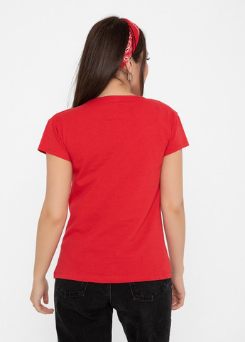 Червона літня червона трикотажна футболка з принтом Magnet