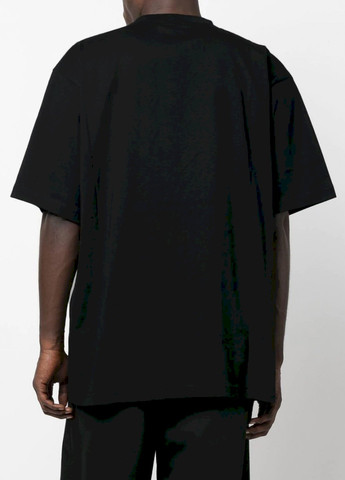 Черная футболка oversize мужская черная "справді чудово" Trace of Space