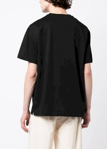 Черная футболка oversize мужская черная "будь сміливим" Trace of Space