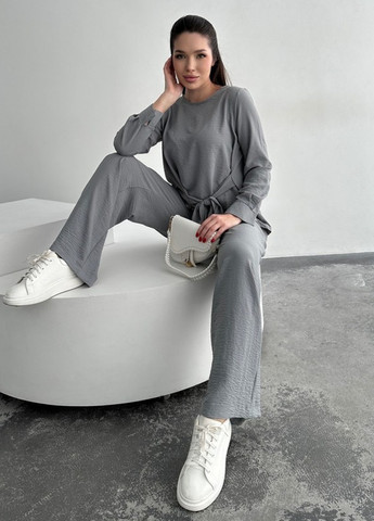 Костюм 13746 сірий ISSA PLUS (259568975)