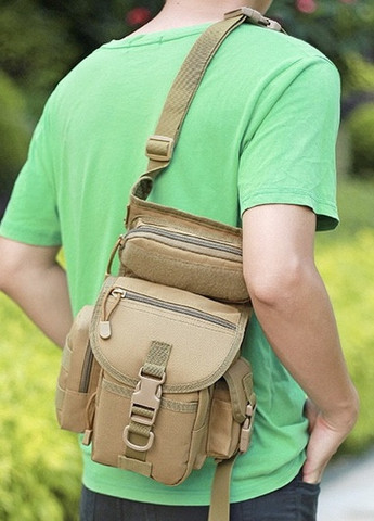 Тактична сумка на стегно військова сумка на ногу зелена олива No Brand (259569386)