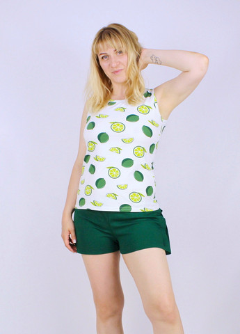 Зеленая всесезон пижама женская хлопковая Bahar