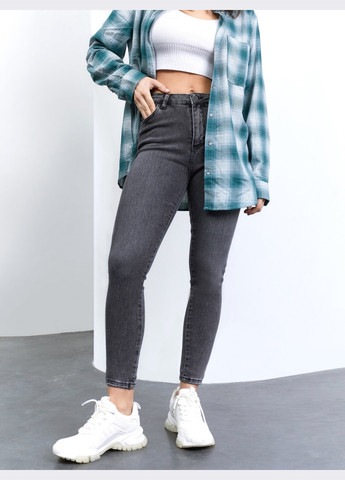 джинси скінні зі стандартною посадкою сірі Dressa - (259542921)