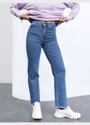укороченные джинсы-трубы голубого цвета Dressa - (259542915)