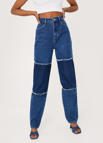 Расклешенные джинсы с цветными блоками и потрепанными швами Nasty Gal - (259555018)