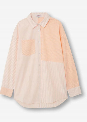 Оранжевая кэжуал рубашка однотонная Jennyfer