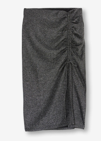 Серая кэжуал однотонная юбка Jennyfer