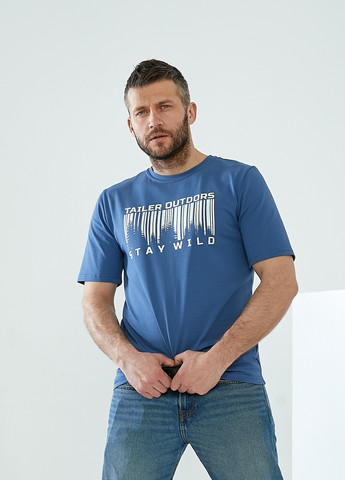 Синя футболка зі стрейч трикотажу Tailer